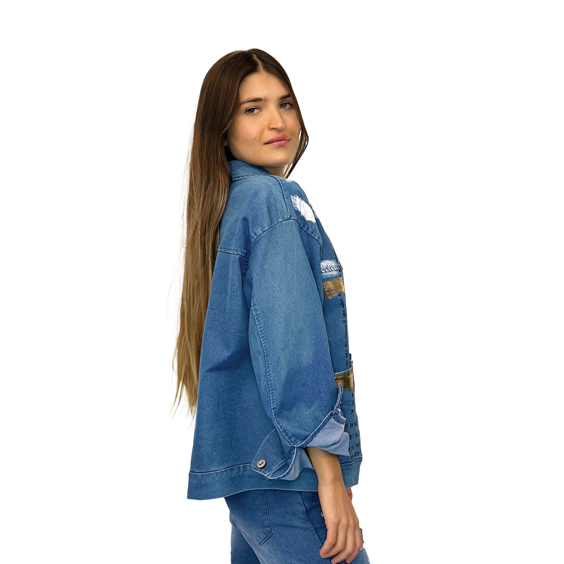 CHAQUETA JEAN PRINT