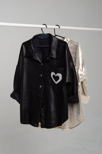 CHAQUETA METALLIC HEART