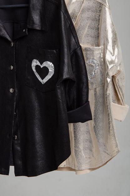 CHAQUETA METALLIC HEART